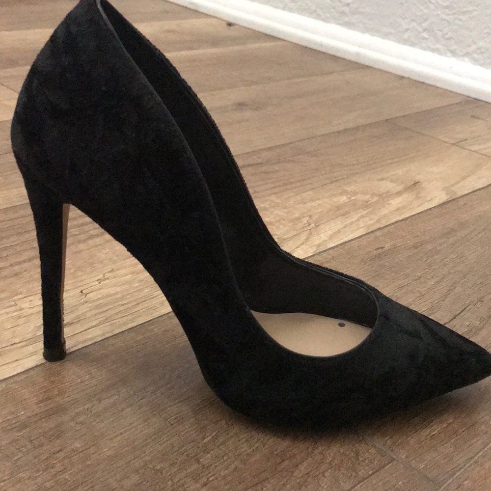 Aldo Black Suede Heels